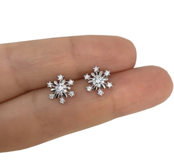 Snow Flake Earrings - ASPENS JEWELERS