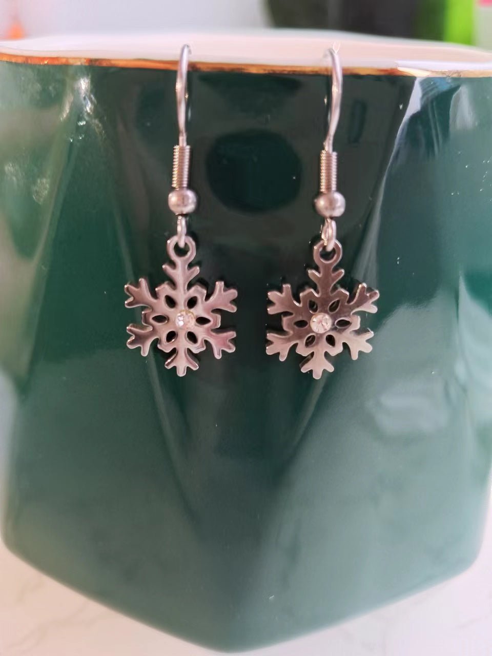 Snowflake Dangle Earrings - ASPENS JEWELERS