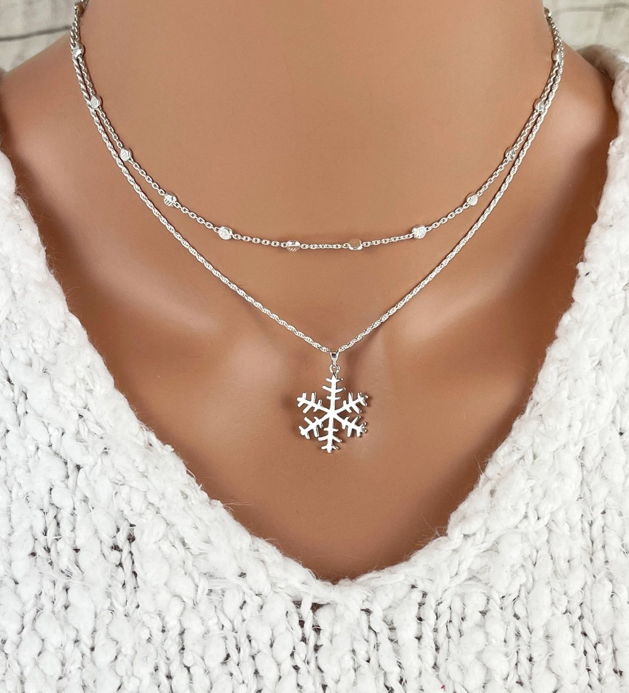 Snowflake Necklace - ASPENS JEWELERS